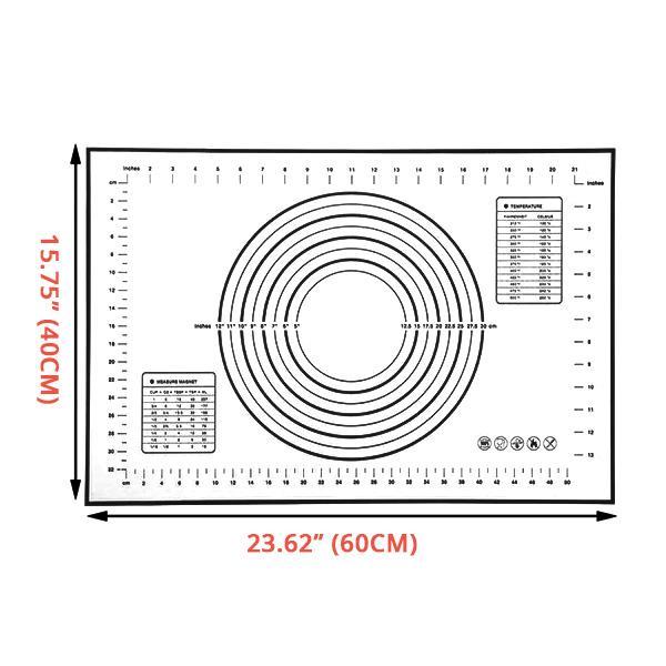 Pastry Measurements Silicone Non-Stick Baking Mat
