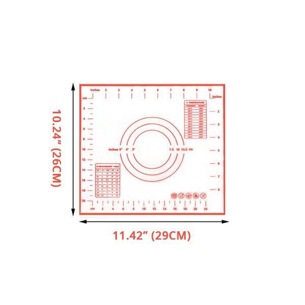 Pastry Measurements Silicone Non-Stick Baking Mat