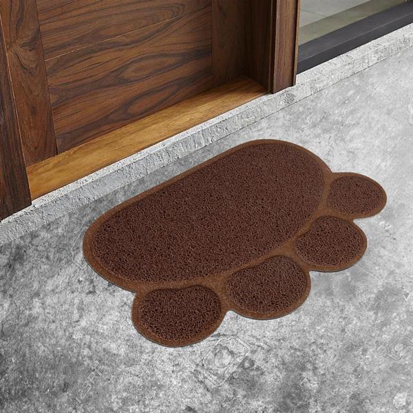 Paw Print Pet Feeding Litter Mat