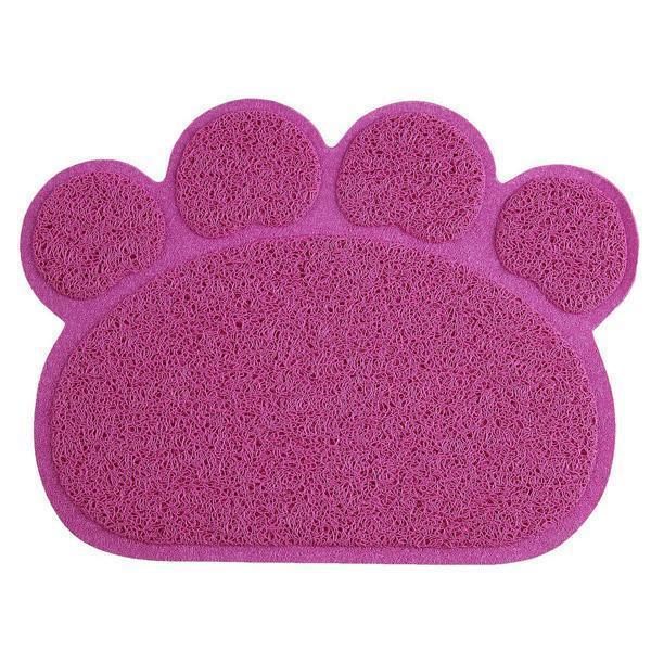 Paw Print Pet Feeding Litter Mat