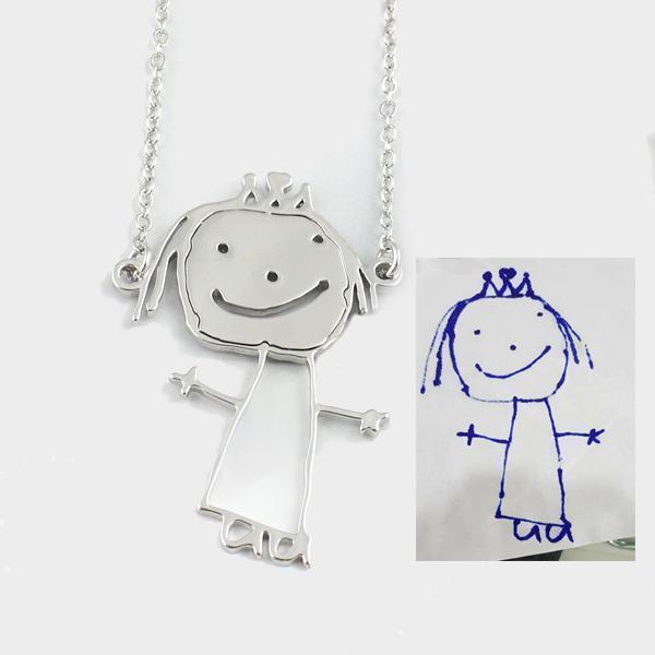 Personalized Custom Made Drawing Necklace