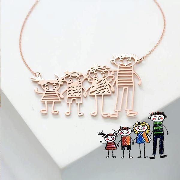 Personalized Custom Made Drawing Necklace