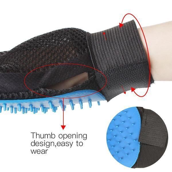 Pet Deshedding Glove Hair Remover Brush - PeekWise