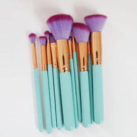 Thumbnail for Mermaid Makeup Brushes - 10 Piece Set