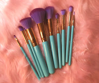 Thumbnail for Mermaid Makeup Brushes - 10 Piece Set