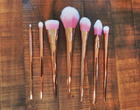 Thumbnail for Rose Gold Contour Makeup Brushes - 7 Piece Set