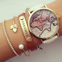 Thumbnail for Vintage Wanderlust Map Watch