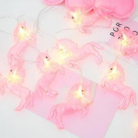 Thumbnail for Pink Unicorn LED Fairy String Lights (Set of 10)