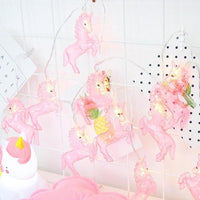 Thumbnail for Pink Unicorn LED Fairy String Lights (Set of 10)