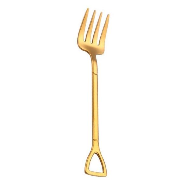 Pitchfork and Shovel Shaped Dessert Cutlery