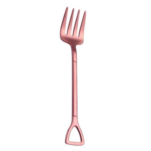 Pitchfork and Shovel Shaped Dessert Cutlery