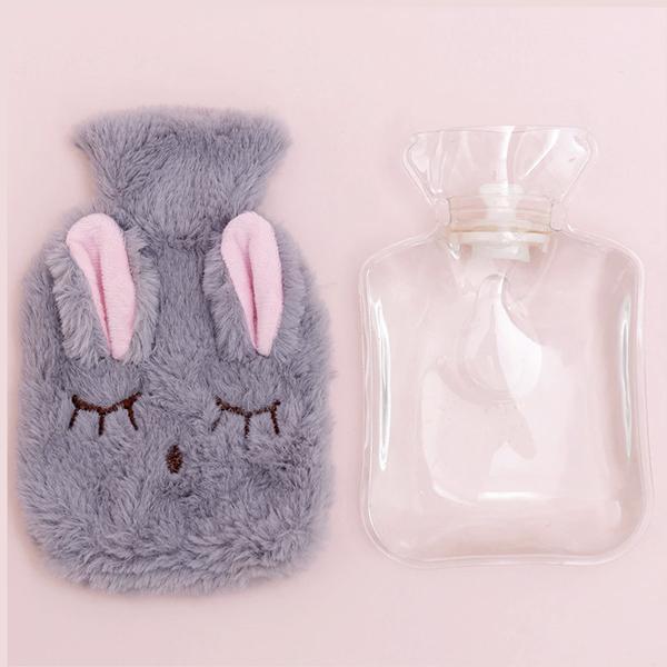 Plush Bunny Hot Water Bottle Bag