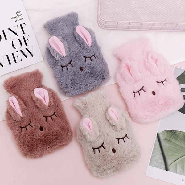 Plush Bunny Hot Water Bottle Bag