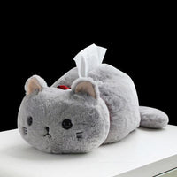 Thumbnail for Plush Cat Tissue Box Cover