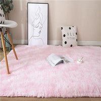 Thumbnail for Plush Rainbow Colorful Fur Rug