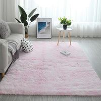 Thumbnail for Plush Rainbow Colorful Fur Rug