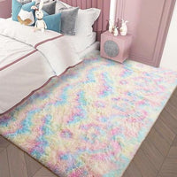Thumbnail for Plush Rainbow Colorful Fur Rug (Various Colors and Sizes) PeekWise