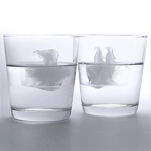 Polar Bear Penguin Ice Molds (Set of 2)