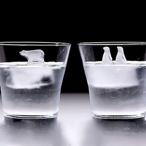 Polar Bear Penguin Ice Molds (Set of 2)