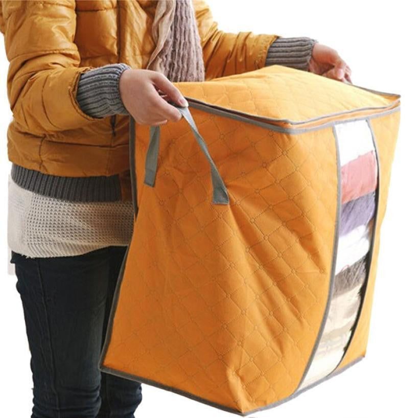 Bamboo Fabric Storage Bags - PeekWise
