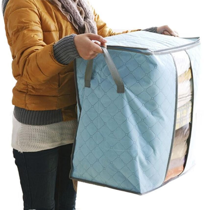 Bamboo Fabric Storage Bags - PeekWise