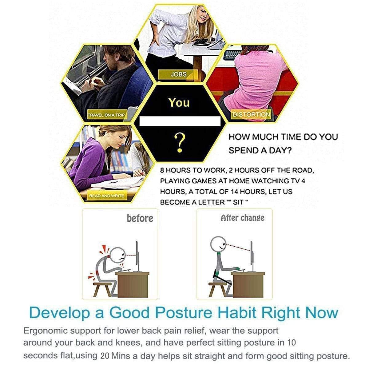 Posture Corrector Support Belt - PeekWise