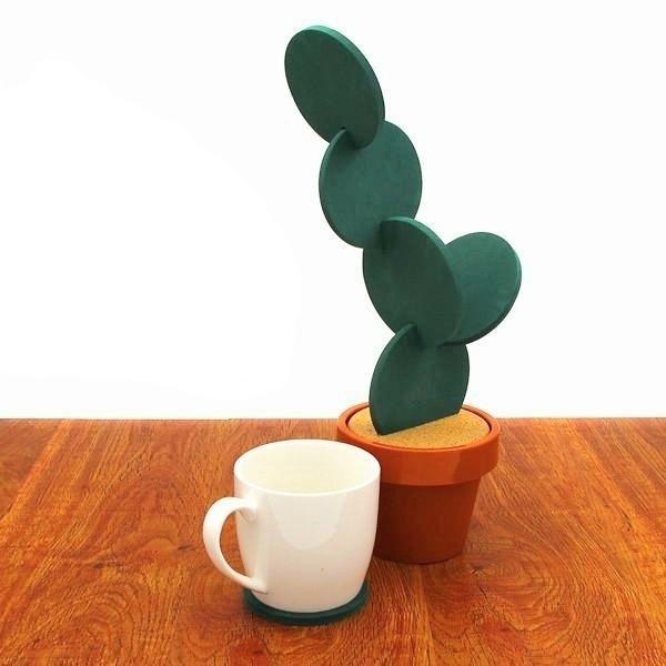 Potted Cactus Coasters