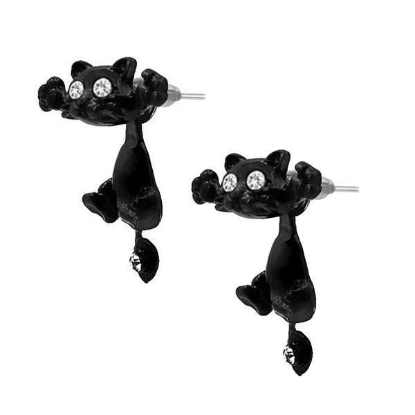 Pouncing Cat Earrings