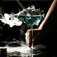 Thumbnail for Pufferfish Shaped Cocktail Glass With Glass Straw