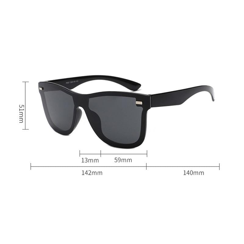 Colored Rimless Mirror Sunglasses PeekWise