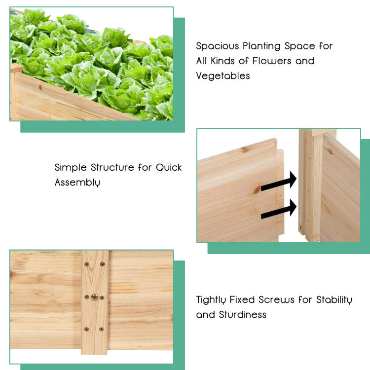 Wooden Raised Garden Bed