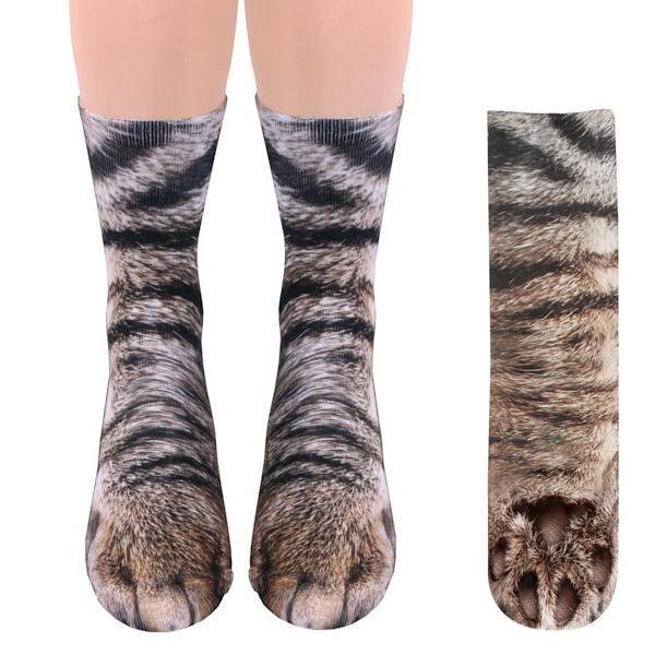 Realistic Animal Paw Socks