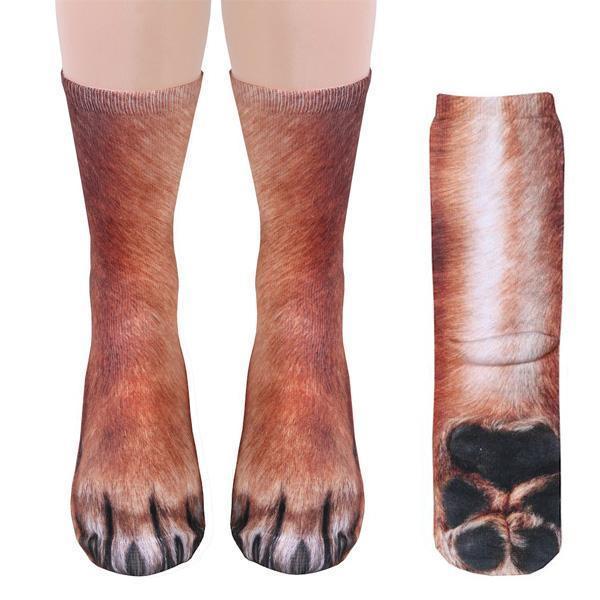 Realistic Animal Paw Socks