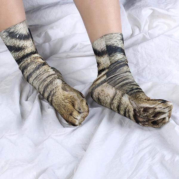 Realistic Animal Paw Socks