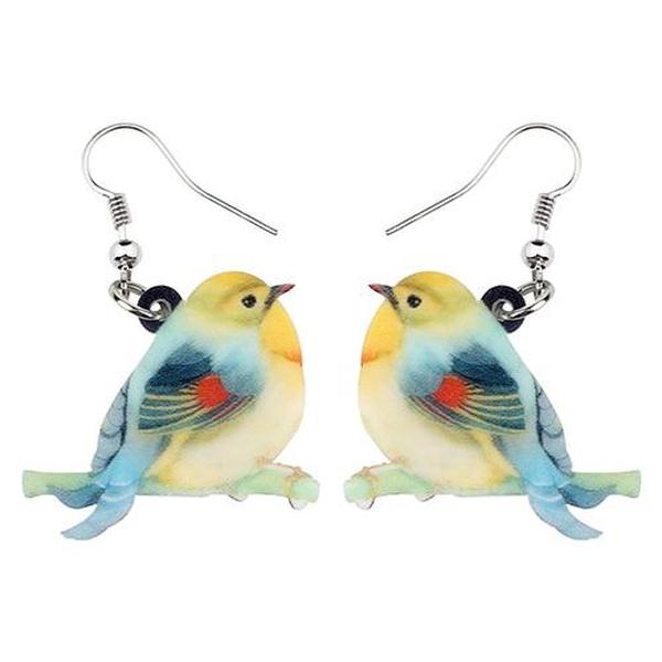 Realistic Bird Dangling Earrings