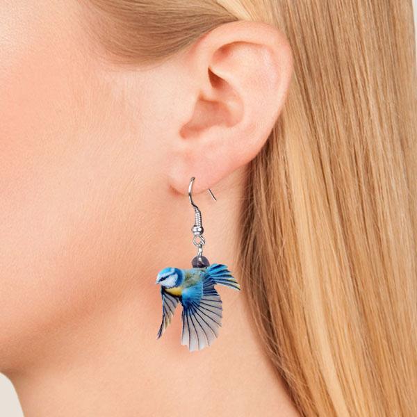 Realistic Bird Dangling Earrings