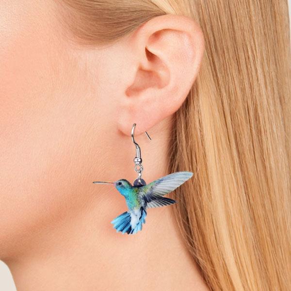 Realistic Bird Dangling Earrings