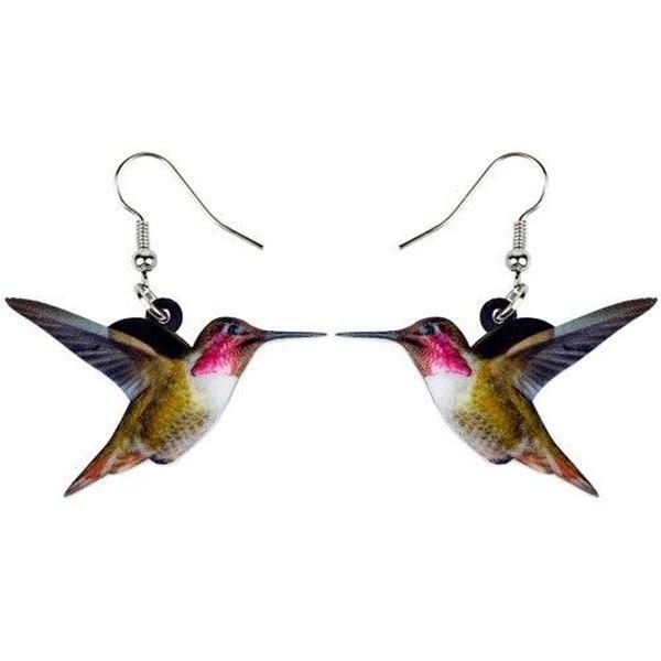 Realistic Bird Dangling Earrings