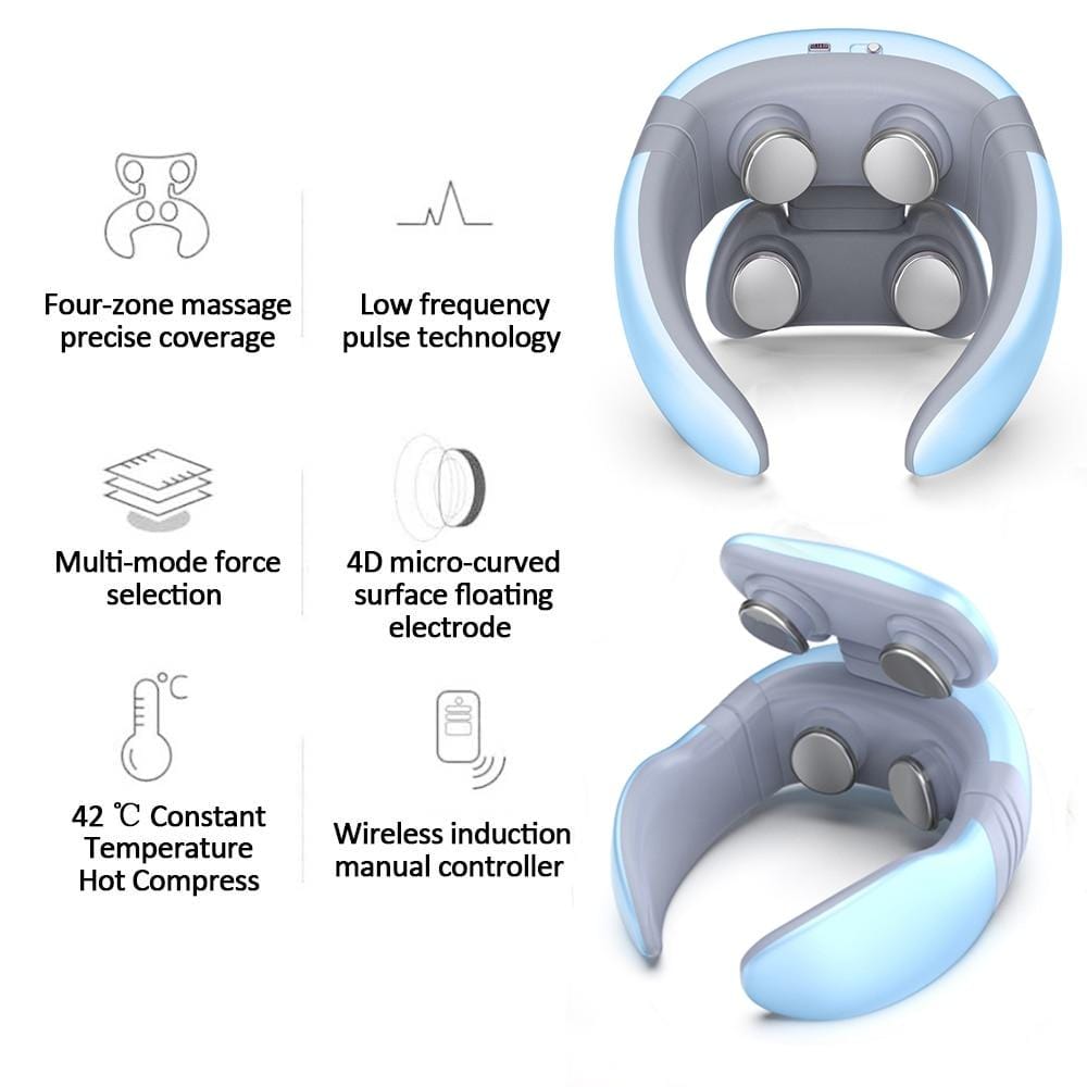 Electric Heated Pulse Neck Massager PeekWise