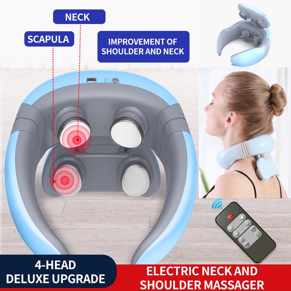 Electric Heated Pulse Neck Massager PeekWise