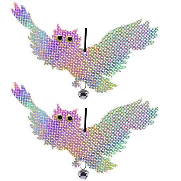 Reflective Owl Scarecrow Bird Deterrent (One Pair)