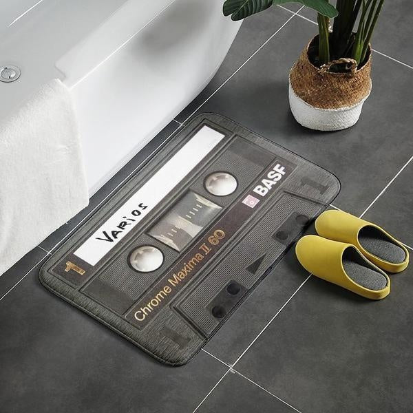 Retro Cassette Tape Plush Rug