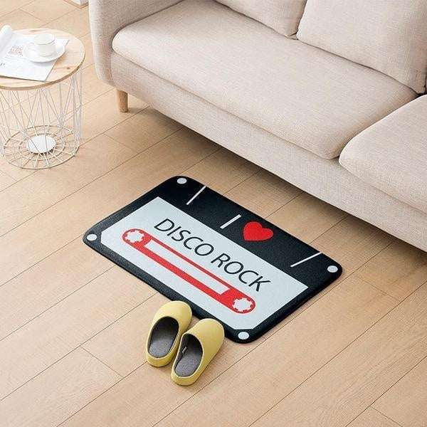 Retro Cassette Tape Plush Rug