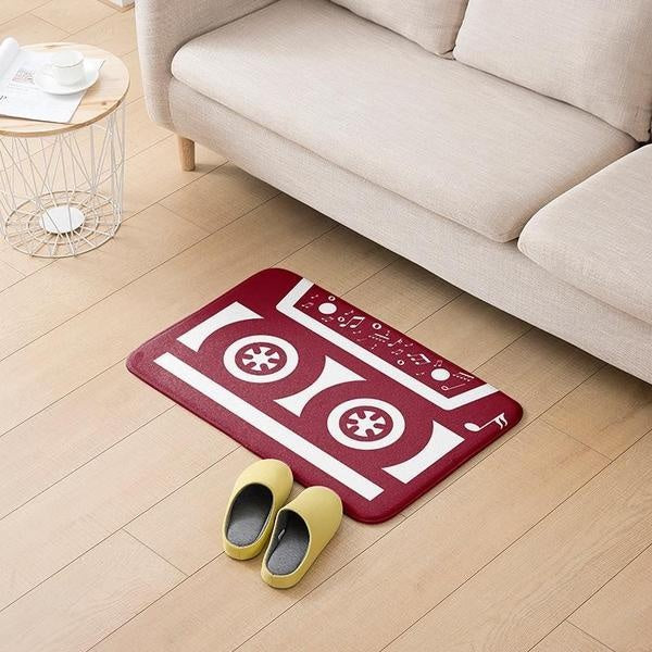 Retro Cassette Tape Plush Rug