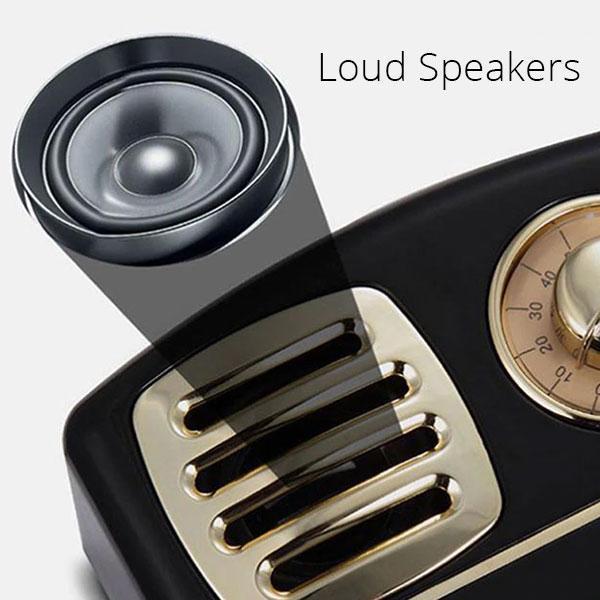 Retro HiFi Bluetooth Stereo Speaker