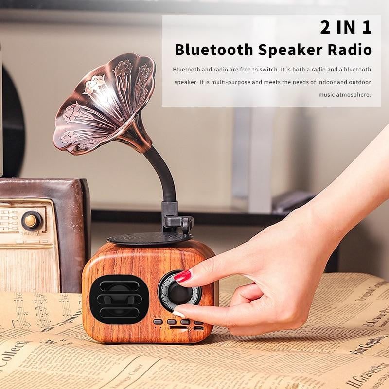 Retro Gramophone Bluetooth Speaker - PeekWise