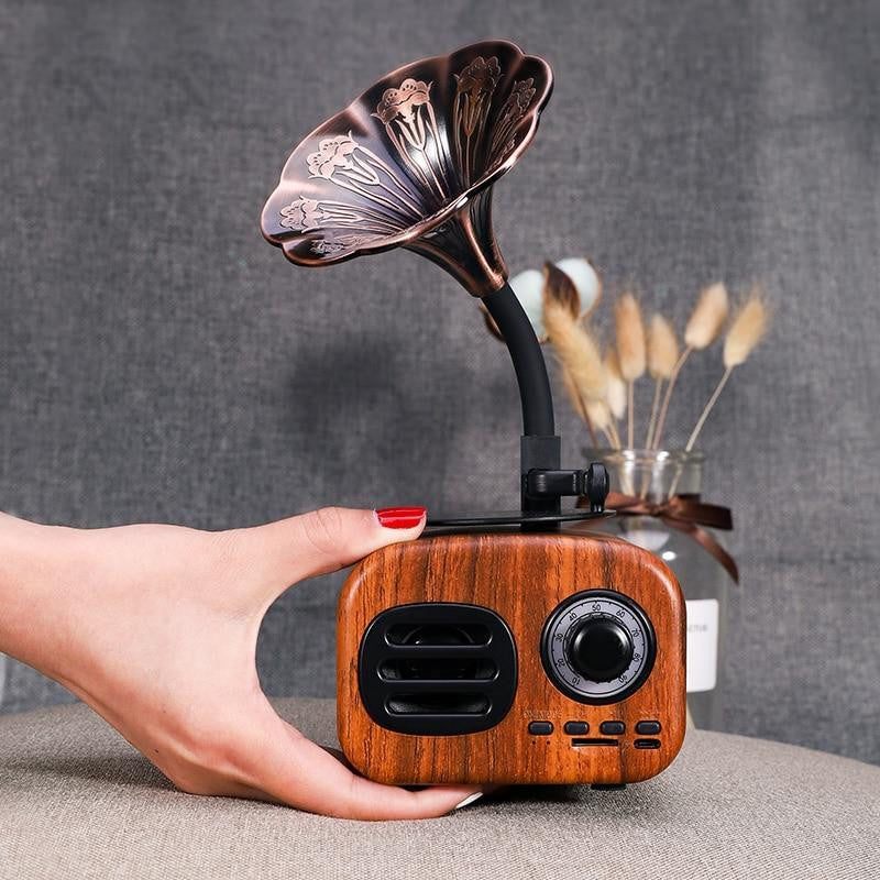 Retro Gramophone Bluetooth Speaker - PeekWise