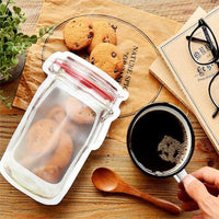 Thumbnail for Reusable Mason Bottle Ziplock Bags - PeekWise