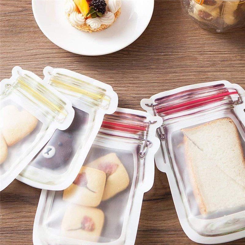 Reusable Mason Bottle Ziplock Bags - PeekWise