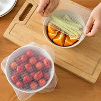 Thumbnail for Reusable Silicone Food Wrap (Set of 4) PeekWise